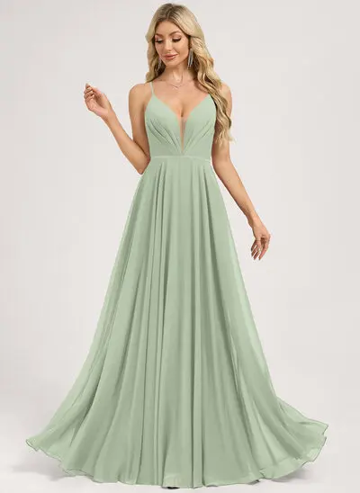 A-line Chiffon Dress