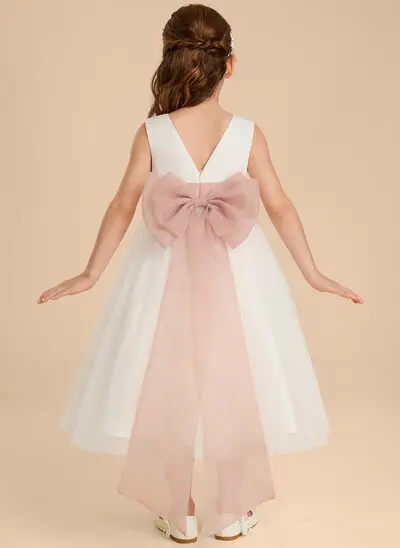 A-line Bow Tulle Dress