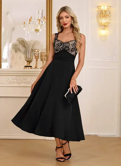 Vestido midi de satén
