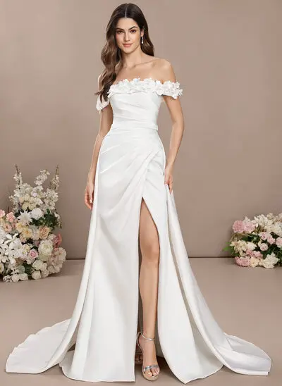 A-line Convertible Satin Dress