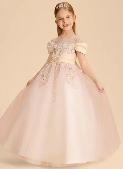 A-line Beading Lace Dress