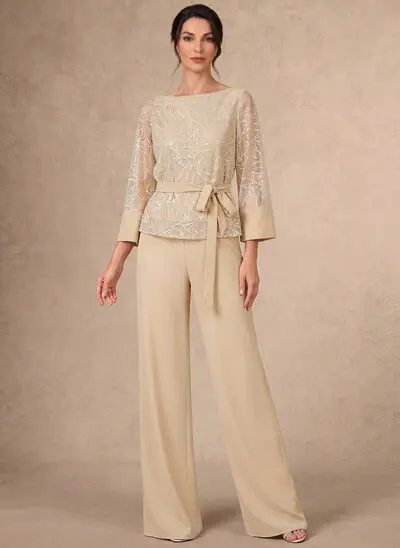 Sequins Lace Pantsuit