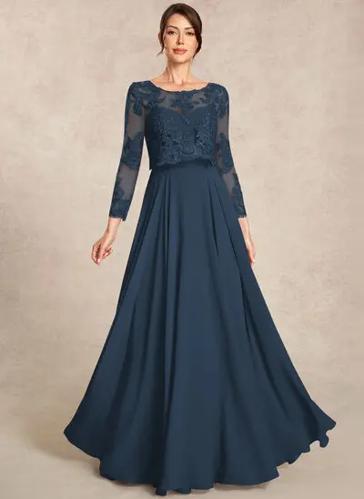 A-line Sequins Lace Dress