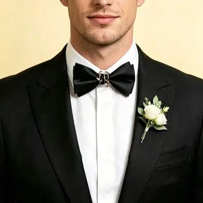 JJ's House Leaf Accent Bow Tie