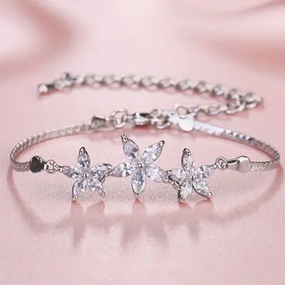 Clássico strass pulseira 