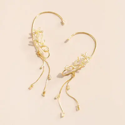 Tassels Crystal Ear Cuff Party Jewelry For Women