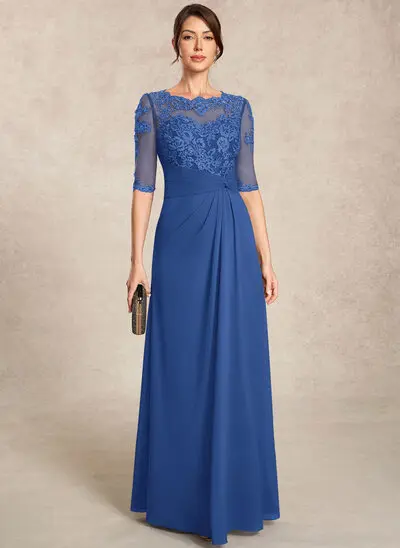 A-line Sequins Lace Dress