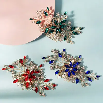 Rhinestone Hair Combs Hair Accessories Wedding Headpieces 