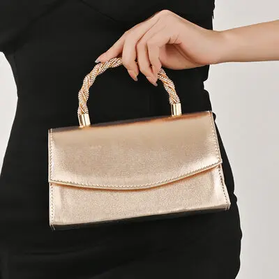 Tekojalokivi tyylikäs juhla virallinen ilta pu iltalaukut sisään samppanja 