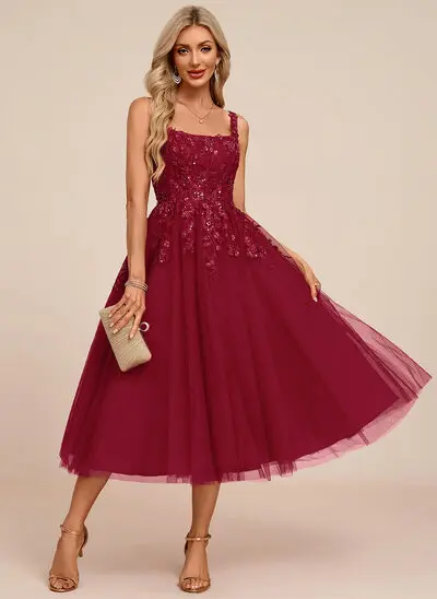 Tulle Midi Dress