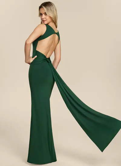 ножны Площадь Ruched Платье