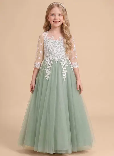 A-line Bow Tulle Dress
