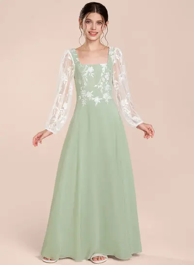 A-line Chiffon Dress