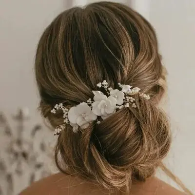 Flores pentes acessórios de cabelo