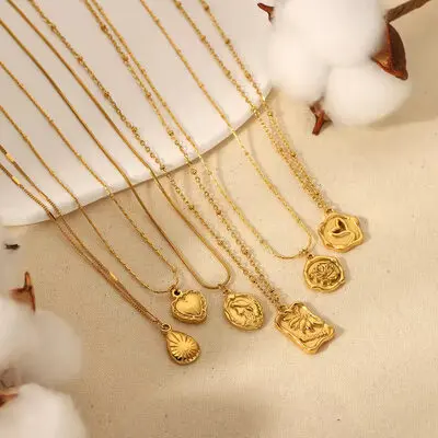 Vintage pingente colares 