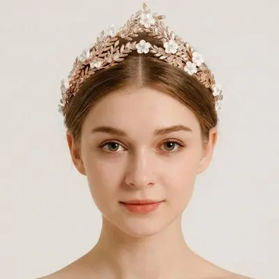 Crystal Flower Crowns & Tiaras Hair Accessories Headpieces