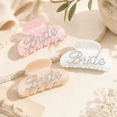 1 PC Hair Claw Clip Bride Gifts Acrylic