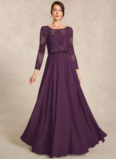 A-line Sequins Lace Dress