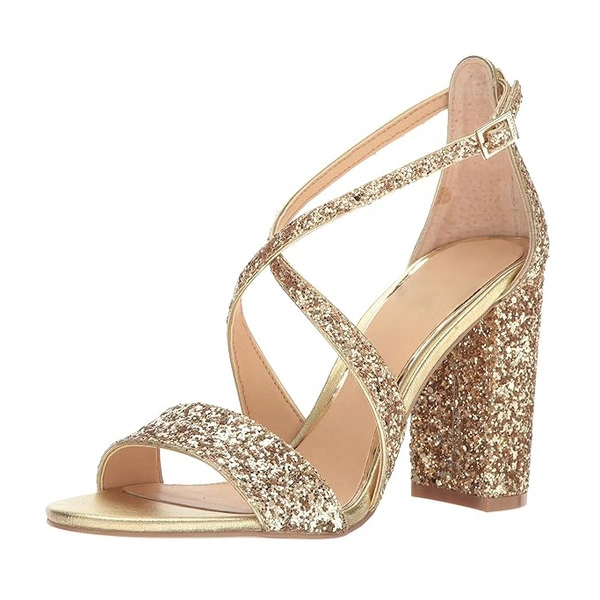 Women's Wedding Sandals Bridal Shoes Bridesmaid Shoes Block Heel Wedding Shoes Open Toe Party Prom Evening Cocktail Shoes 