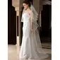 Voiles de mariée simple bord satin une couche mariage voile chapelle 280 cm