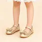 Girl's Flats Flower Girl Shoes Daily Party Mary Jane Bowknot Leatherette Round Toe Flat Heel Shoes 