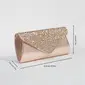 Elegant Fest Prom Kveld Polyester Glitter Clutch vesker i Svart Dark Blue gull rosa Sølv 