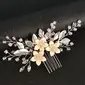 Rhinestone Floral Hair Combs Hair Accessories Wedding Headpieces 