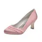 Women's Wedding Shoes Satin High Heel Round Toe Wedding Heels Bridesmaid Shoes Vintage Simple Wedding Shoes 