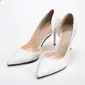 Vrouwen bruidsschoenen riet is decoratief materiaal stiletto heel hoge hak puntteen pumps bruiloft hakken bruidsmeisje schoenen elegant huwelijk werk feest avond schoenen 