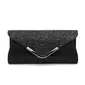 Elegant Fest Prom Kveld Polyester Glitter Clutch vesker i Svart Dark Blue gull rosa Sølv 