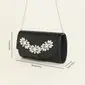 Beading Party PU Clutch Bags in Black Silver White 