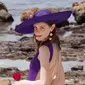 Femmes sinamay bord large chapeau de cérémonie pour l'église avec arc torsadé pour le kentucky derby ascot