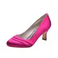 Women's Wedding Shoes Satin High Heel Round Toe Wedding Heels Bridesmaid Shoes Vintage Simple Wedding Shoes 