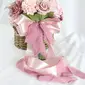 Artificial Wedding Flowers Round Silk Flower Roses Bridal Bouquets 