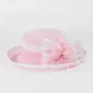 Women's Wide Brim Faux Feather Sinamay Wedding Kentucky Derby Church Hats 
