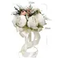 Artificial Wedding Flowers Round Silk Cloth Bridal Bouquets 