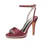 Women's Wedding Shoes Satin High Heel Platform Open Toe Wedding Sandals Bridal Shoes Bridesmaid Shoes Pearl Elegant Wedding Party Shoes 