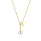 Bridal Pearl Lariat Necklace 