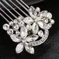 Strass bloem kammen haaraccessoires bruiloft hoofddeksels 