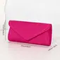Elegant Party Formal Evening Satin Clutch Bags in Fuchsia 