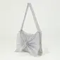 Rhinestone Cute Party Prom Evening Cocktail Polyester Evening Bags in Silver 
