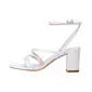 Women's Wedding Shoes Satin Block Heel Open Toe Wedding Sandals Bridesmaid Shoes Elegant Simple Wedding Daily Prom Cocktail Shoes 