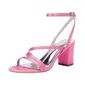 Women's Wedding Shoes Satin Block Heel Open Toe Wedding Sandals Bridesmaid Shoes Elegant Simple Wedding Daily Prom Cocktail Shoes 