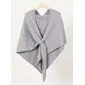Blends Wool Knit Soft Solid Color Casual Shawl Wrap 