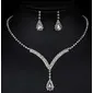 Collier parures magnifique zircon cubique mariage 