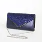 Glitzer Elegant Party Abend Polyester Clutch-Taschen in Fuchsia Gold Marineblau Rosa Rot Silber 