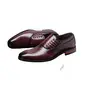 Men's Dress Shoes Monk Wedding Work Faux Leather Shoes 