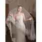 Lace Edge Single Tier Bridal Cathedral Length 106" Wedding Veils 