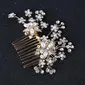 Pearl Rhinestone Hair Combs Hair Accessories Wedding Headpieces 