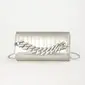 Animal Print Party PU Clutch Bags in Black Silver 